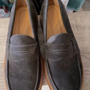 Mens suede loafers sz 12